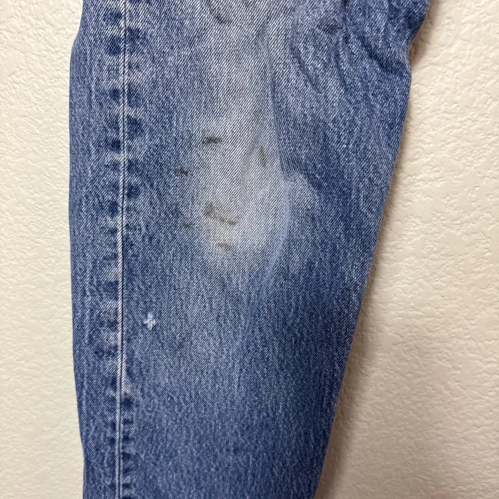 Levis 501 Mens 33 Button Fly Cotton Jeans VTG 00s Distressed Y2K Pants 33 x 34